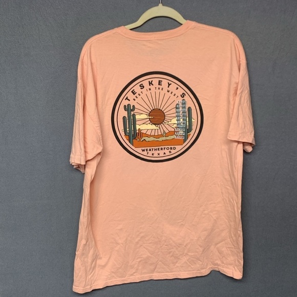TGT Peach Graphic Tee Best In The West - Picture 6 of 7